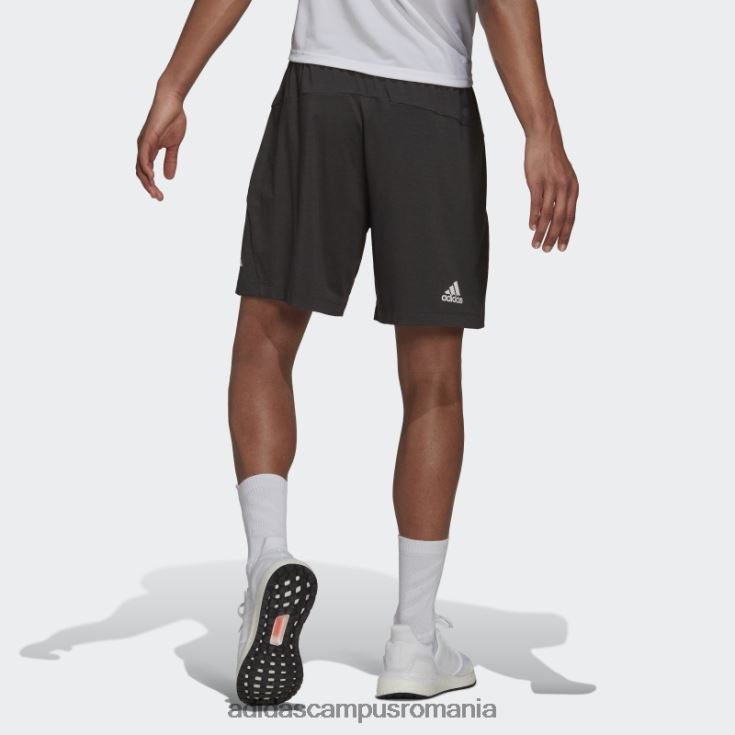adidas campus romania pantaloni scurți de antrenament cu 3 bare cu iconițe de tren negre bărbați negru J266N27234