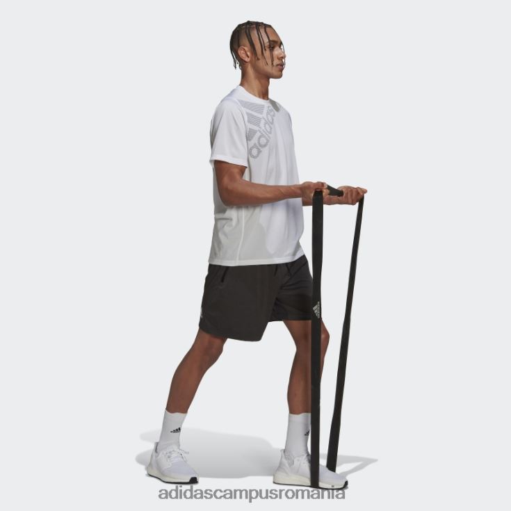 adidas campus romania pantaloni scurți de antrenament cu 3 bare cu iconițe de tren negre bărbați negru J266N27234