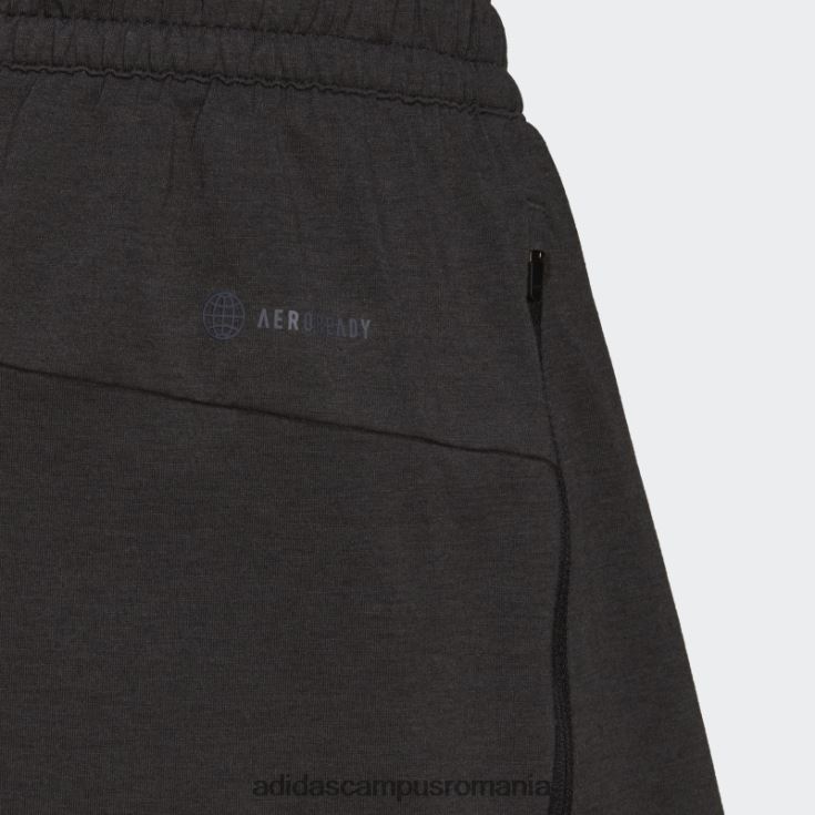 adidas campus romania pantaloni scurți de antrenament cu 3 bare cu iconițe de tren negre bărbați negru J266N27234