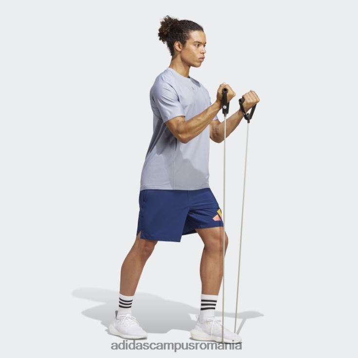 adidas campus romania pantaloni scurți de antrenament cu 3 dungi albastru închis bărbați albastru inchis J266N25495