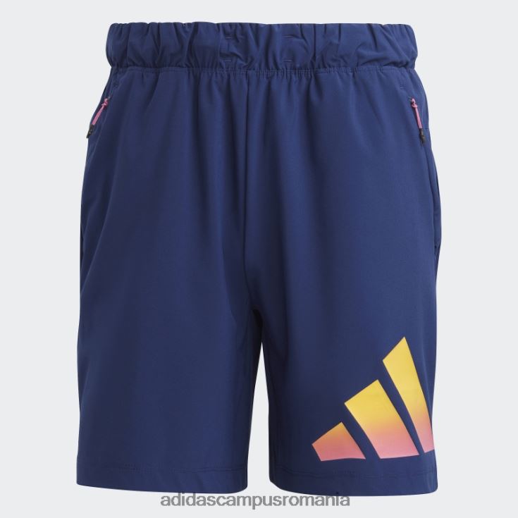 adidas campus romania pantaloni scurți de antrenament cu 3 dungi albastru închis bărbați albastru inchis J266N25495