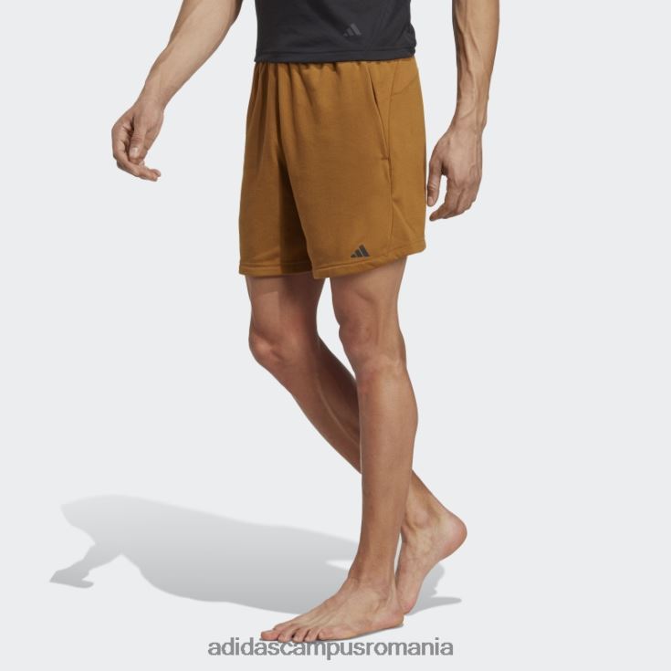 adidas campus romania pantaloni scurți de antrenament cu bază de yoga de bronz adidas bărbați bronz/carbon J266N25175