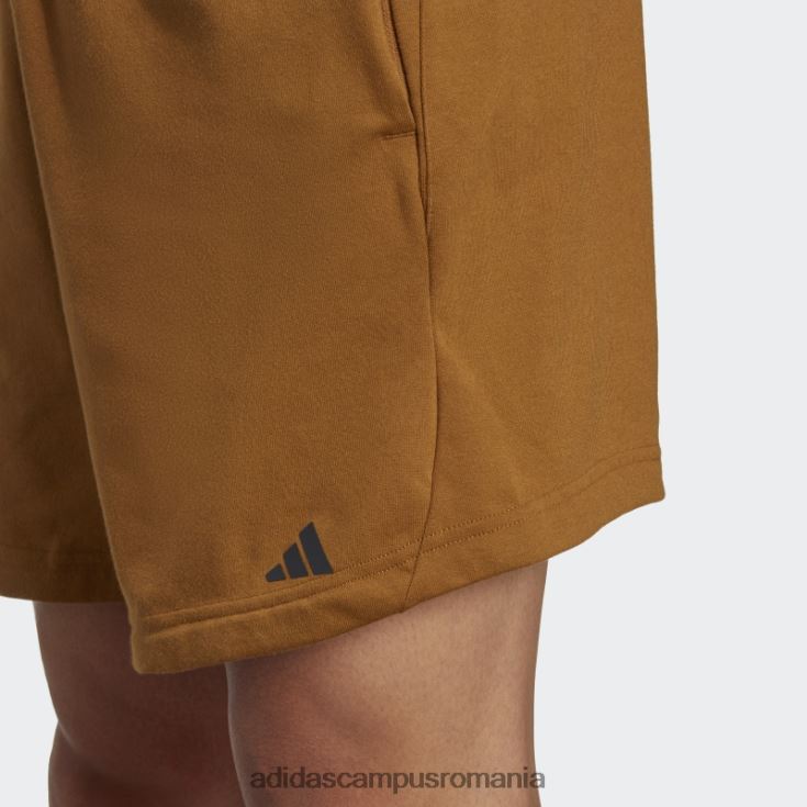 adidas campus romania pantaloni scurți de antrenament cu bază de yoga de bronz adidas bărbați bronz/carbon J266N25175