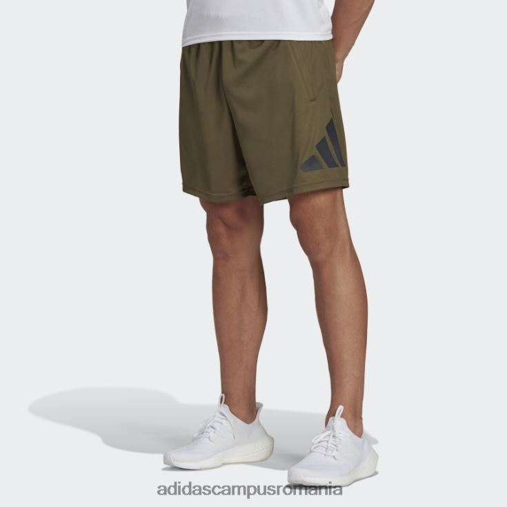 adidas campus romania pantaloni scurți de antrenament cu logo olive train essentials bărbați măsliniu/negru J266N21163