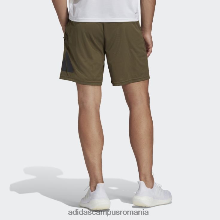 adidas campus romania pantaloni scurți de antrenament cu logo olive train essentials bărbați măsliniu/negru J266N21163