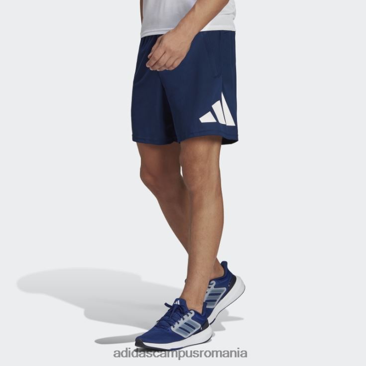 adidas campus romania pantaloni scurți de antrenament cu logo train essentials albastru închis bărbați albastru închis/alb J266N25216