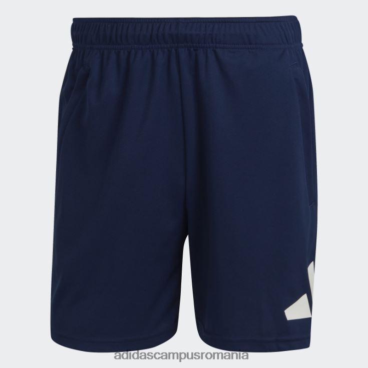 adidas campus romania pantaloni scurți de antrenament cu logo train essentials albastru închis bărbați albastru închis/alb J266N25216