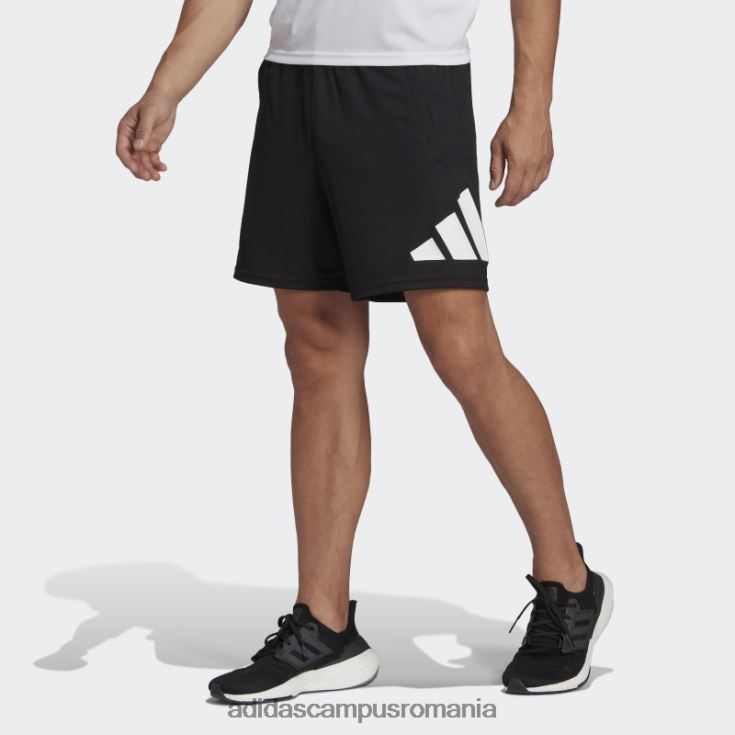 adidas campus romania pantaloni scurți de antrenament cu logo train essentials negru bărbați alb negru J266N2860