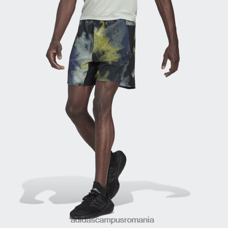 adidas campus romania pantaloni scurți de antrenament d4t hiit allover print galben fierbinte bărbați multicolor/galben J266N27251