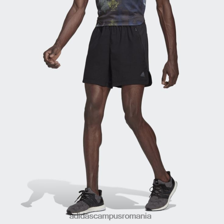 adidas campus romania pantaloni scurți de antrenament din plasă hiit negri bărbați negru J266N24931
