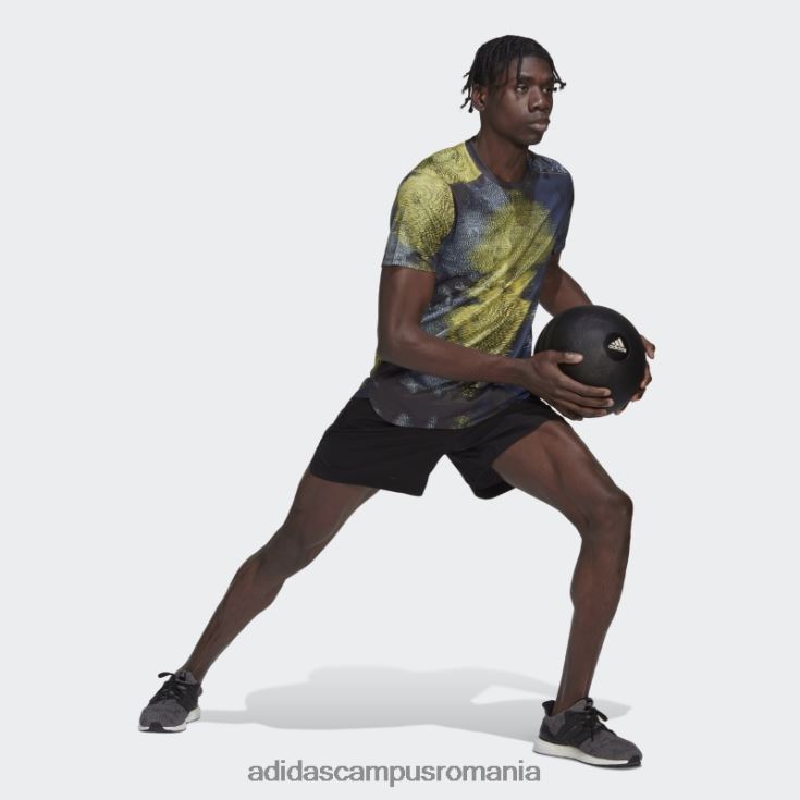 adidas campus romania pantaloni scurți de antrenament din plasă hiit negri bărbați negru J266N24931
