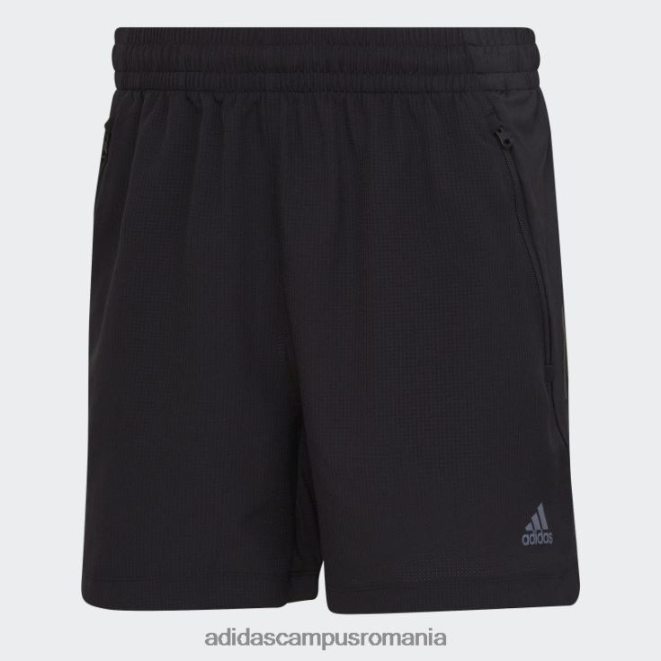 adidas campus romania pantaloni scurți de antrenament din plasă hiit negri bărbați negru J266N24931