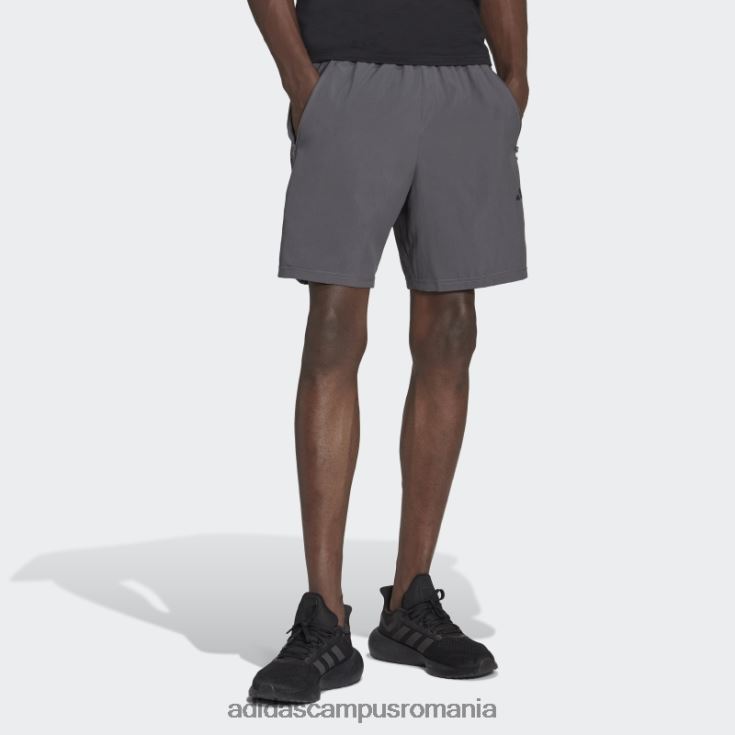 adidas campus romania pantaloni scurți de antrenament țesuți de tren essentials gri bărbați gri/negru J266N25320