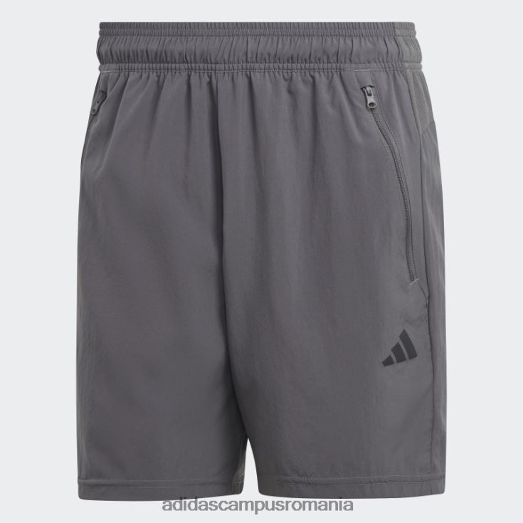 adidas campus romania pantaloni scurți de antrenament țesuți de tren essentials gri bărbați gri/negru J266N25320