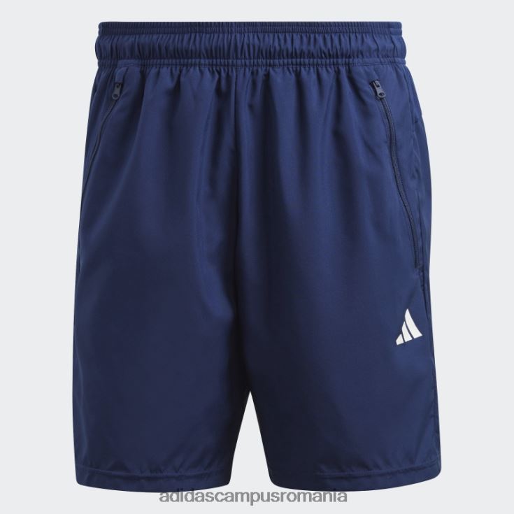 adidas campus romania pantaloni scurți de antrenament țesuți de trenuri de culoare albastru închis bărbați albastru închis/alb J266N25261