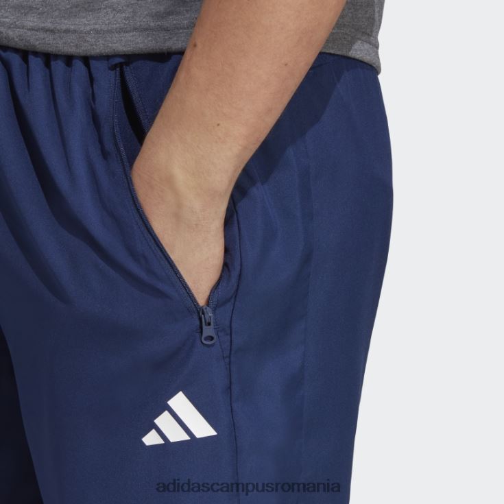 adidas campus romania pantaloni scurți de antrenament țesuți de trenuri de culoare albastru închis bărbați albastru închis/alb J266N25261
