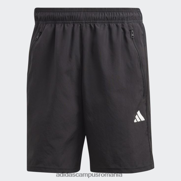 adidas campus romania pantaloni scurți de antrenament țesuți, negru, esențiale, adidas bărbați alb negru J266N25055