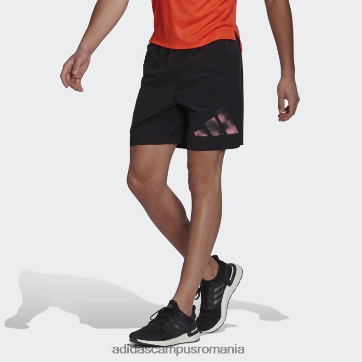 adidas campus romania pantaloni scurți de antrenament grafic cu iconițe de tren negru adidas bărbați negru J266N215039