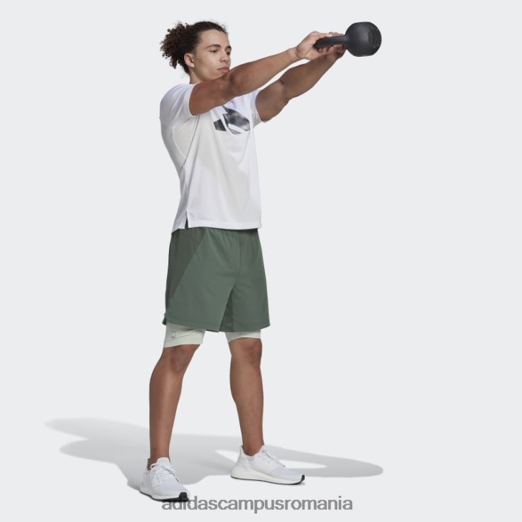 adidas campus romania pantaloni scurți de antrenament green oxide hiit spin adidas bărbați oxid verde J266N27365