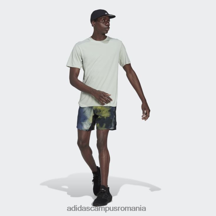 adidas campus romania pantaloni scurți de antrenament multicolor d4t hiit cu imprimeu peste tot bărbați multicolor/galben J266N214945