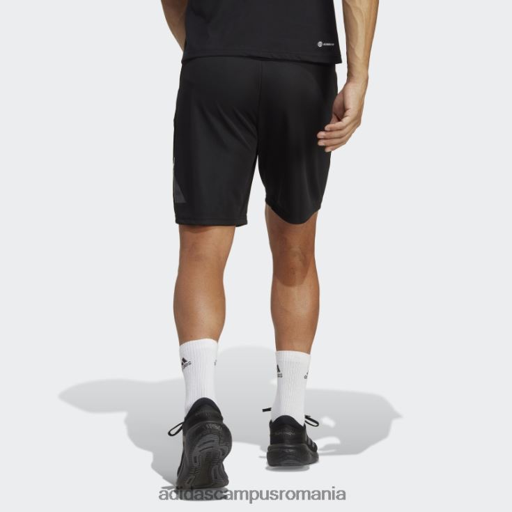 adidas campus romania pantaloni scurți de antrenament sezonier, negru, esențiale, adidas bărbați alb negru J266N25421