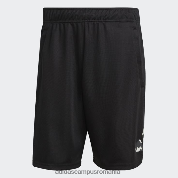 adidas campus romania pantaloni scurți de antrenament sezonier, negru, esențiale, adidas bărbați alb negru J266N25421