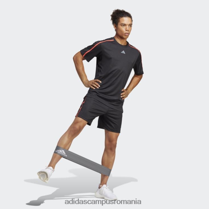 adidas campus romania pantaloni scurți de bază pentru antrenament negru bărbați negru/rosu/transparent J266N25282