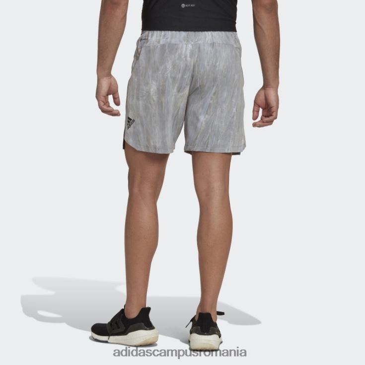 adidas campus romania pantaloni scurți de vopsea cu spray de antrenament argintiu bărbați argintiu/gri/negru J266N27231