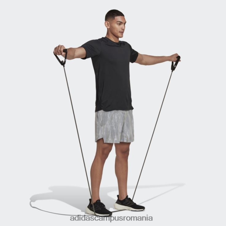 adidas campus romania pantaloni scurți de vopsea cu spray de antrenament argintiu bărbați argintiu/gri/negru J266N27231