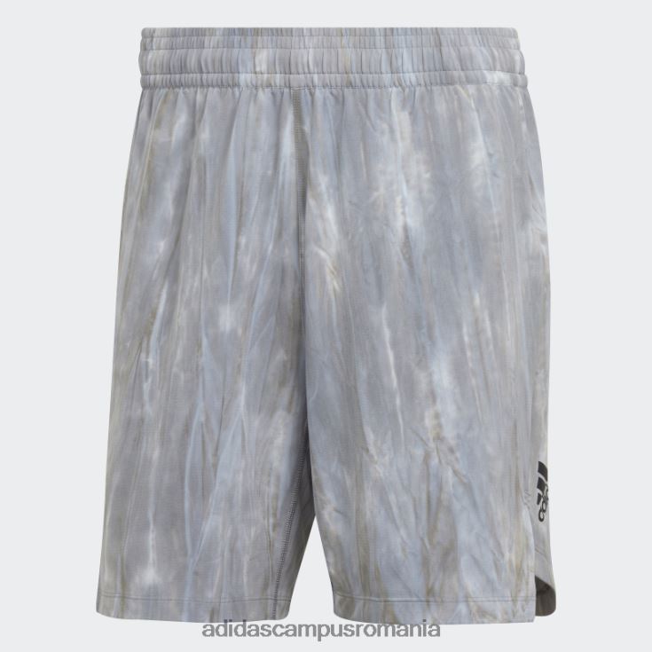 adidas campus romania pantaloni scurți de vopsea cu spray de antrenament argintiu bărbați argintiu/gri/negru J266N27231