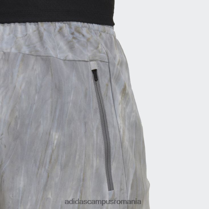 adidas campus romania pantaloni scurți de vopsea cu spray de antrenament argintiu bărbați argintiu/gri/negru J266N27231