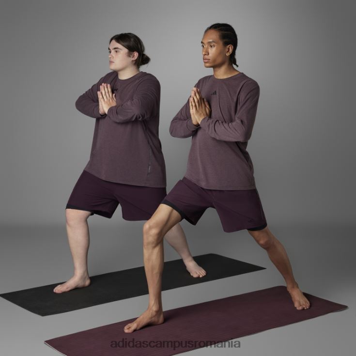 adidas campus romania pantaloni scurți maroon authentic balance yoga 2-în-1 bărbați maro J266N27205