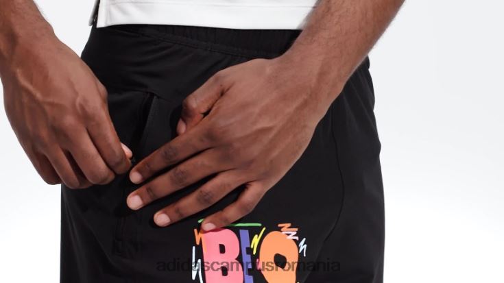 adidas campus romania pantaloni scurți mici de antrenament kris andrew negru bărbați negru J266N26838