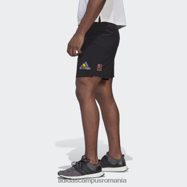 adidas campus romania pantaloni scurți mici de antrenament kris andrew negru bărbați negru J266N26838