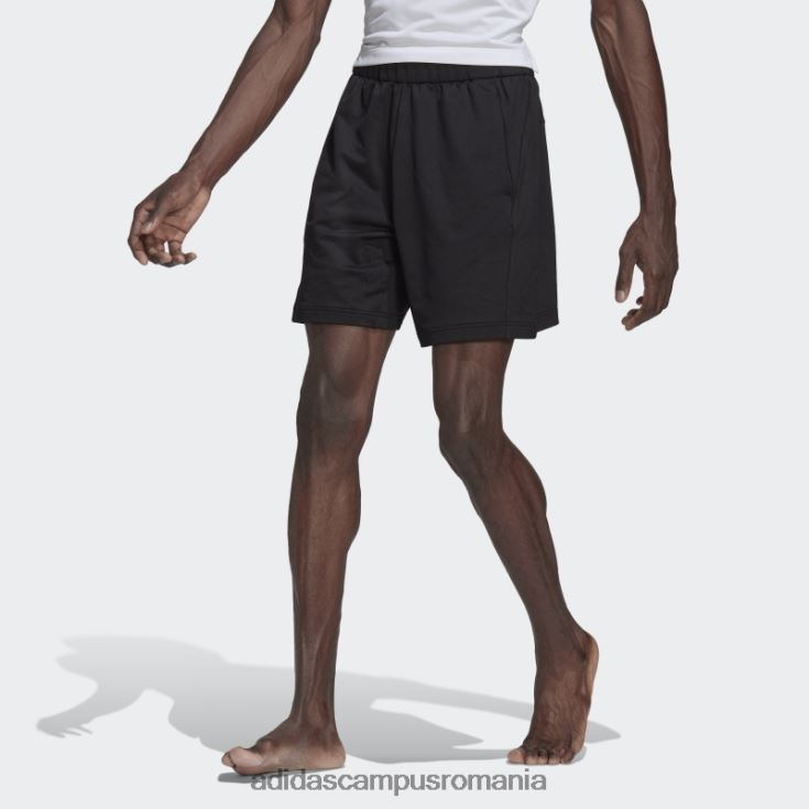 adidas campus romania pantaloni scurți negri de antrenament yoga moda bărbați negru J266N26975