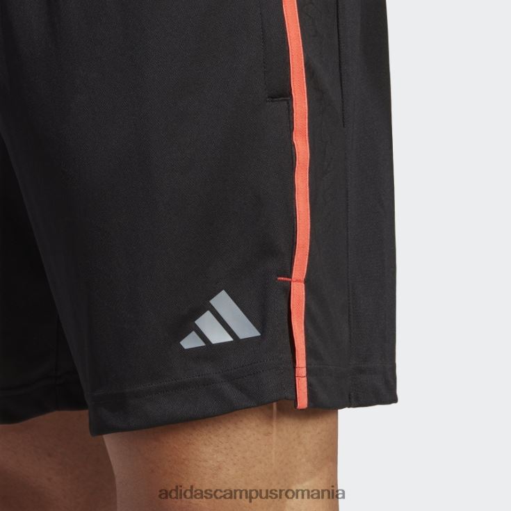 adidas campus romania pantaloni scurți negri pentru antrenament adidas bărbați negru/rosu/transparent J266N21059