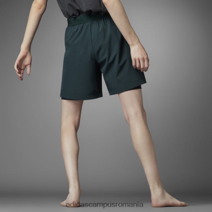 adidas campus romania pantaloni scurți verde authentic balance yoga 2-în-1 adidas bărbați verde J266N27269