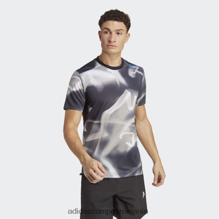 adidas campus romania proiectat 4 training heat.rdy allover print hiit training tee gri bărbați gri J266N25173