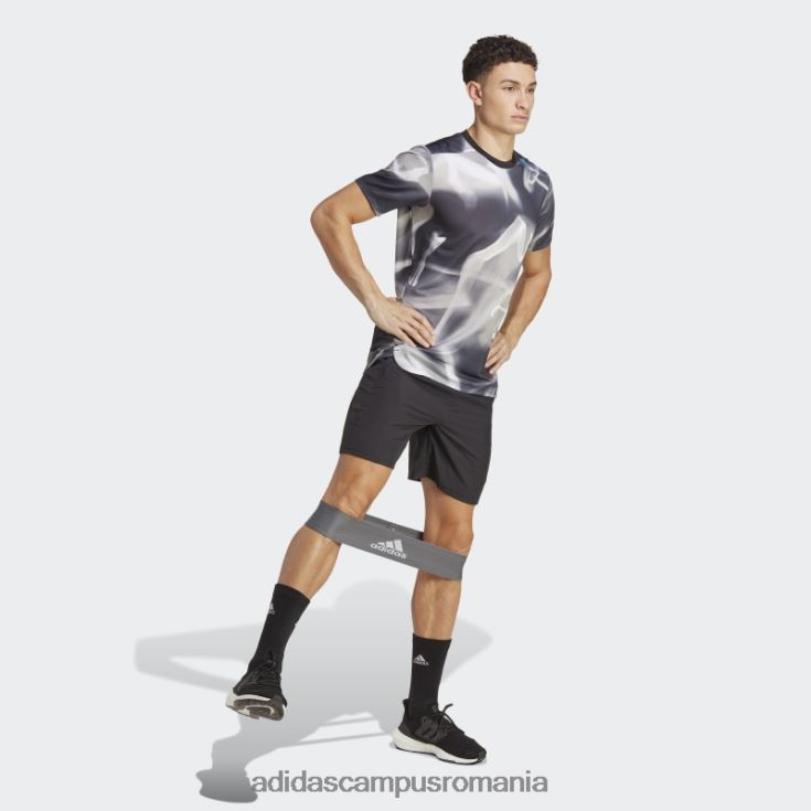 adidas campus romania proiectat 4 training heat.rdy allover print hiit training tee gri bărbați gri J266N25173