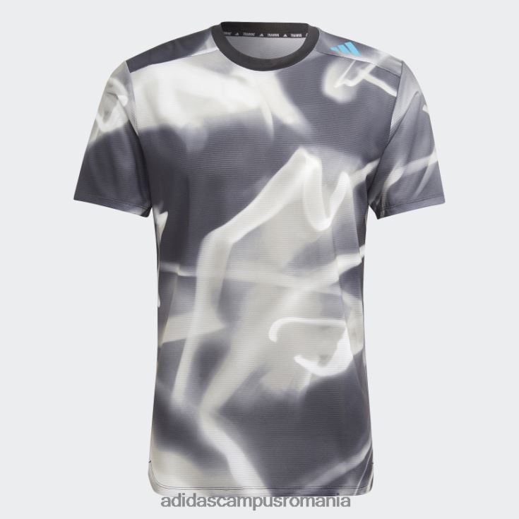 adidas campus romania proiectat 4 training heat.rdy allover print hiit training tee gri bărbați gri J266N25173