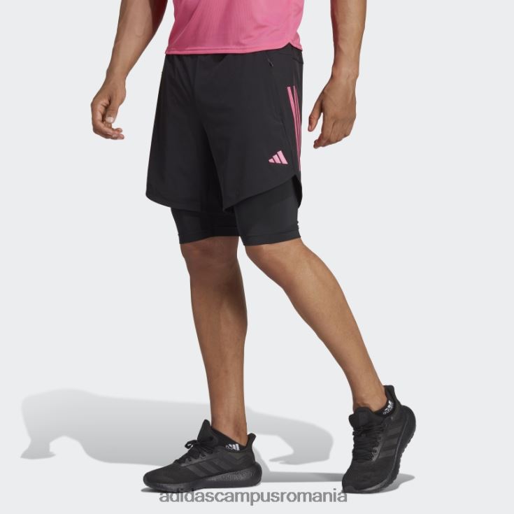 adidas campus romania proiectat pentru antrenamentul de pantaloni scurți hiit din seria pro, pregătiți de cody rigsby adidas negru bărbați negru J266N2918
