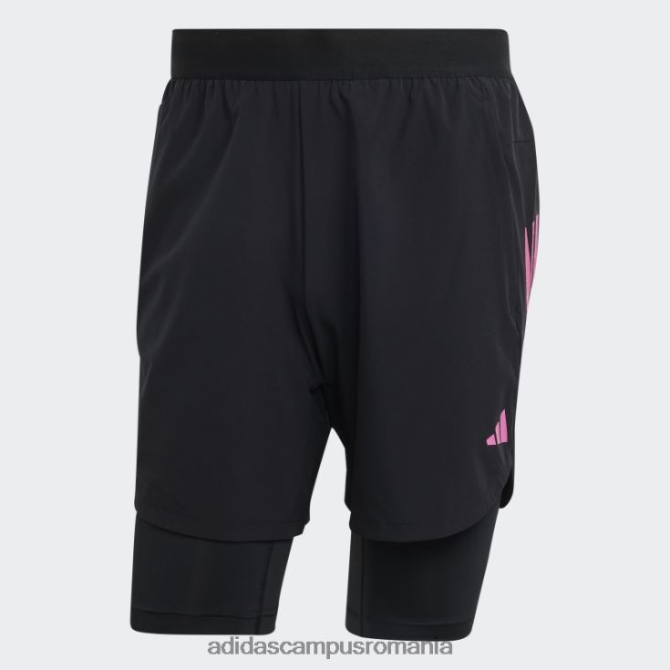 adidas campus romania proiectat pentru antrenamentul de pantaloni scurți hiit din seria pro, pregătiți de cody rigsby adidas negru bărbați negru J266N2918