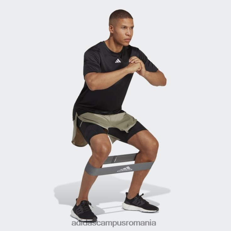 adidas campus romania silver pebble heat.rdy hiit pantaloni scurți de antrenament 2 în 1 bărbați pietricica de argint J266N213774