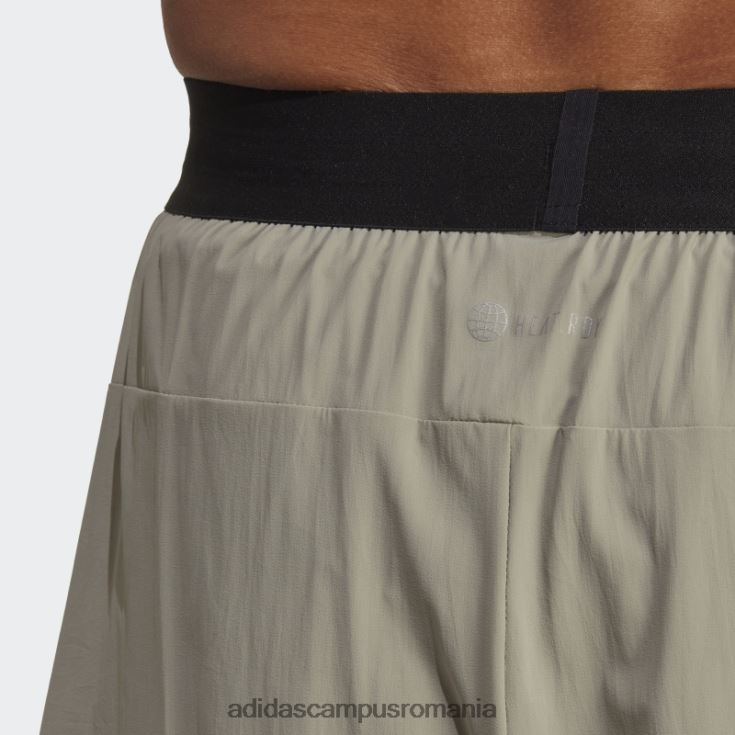 adidas campus romania silver pebble heat.rdy hiit pantaloni scurți de antrenament 2 în 1 bărbați pietricica de argint J266N213774