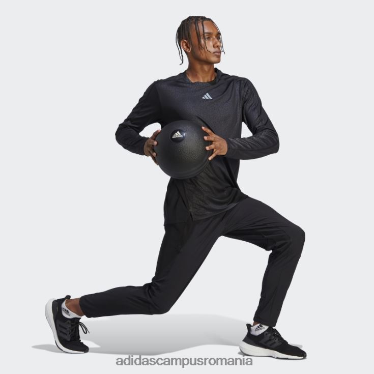 adidas campus romania top cu mâneci lungi cu imprimeu pu antrenament negru adidas bărbați negru J266N213674