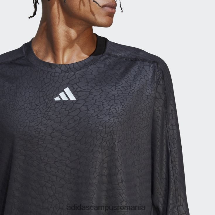 adidas campus romania top cu mâneci lungi cu imprimeu pu antrenament negru adidas bărbați negru J266N213674