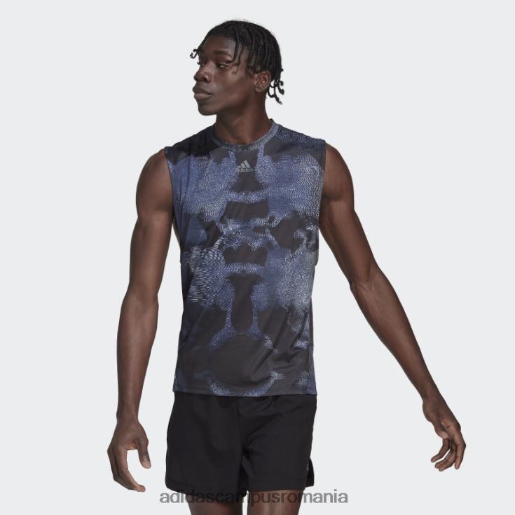 adidas campus romania top de antrenament cu imprimeu hiit multicolor adidas bărbați multicolor/negru J266N27290