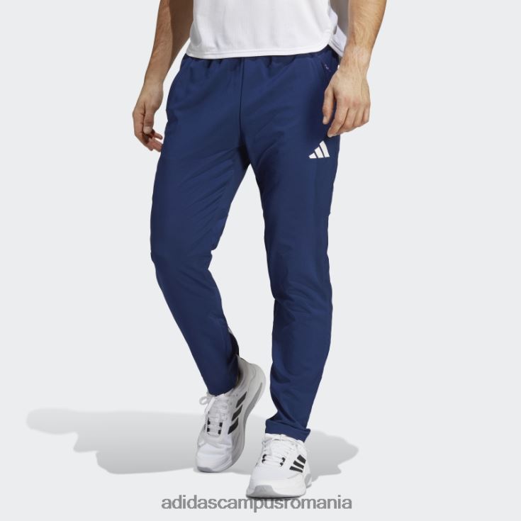 adidas campus romania train essentials pantaloni de antrenament sezonier albastru închis bărbați albastru închis/alb J266N26188