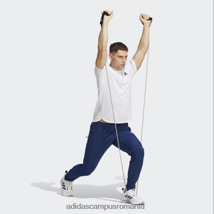 adidas campus romania train essentials pantaloni de antrenament sezonier albastru închis bărbați albastru închis/alb J266N26188