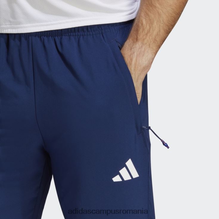 adidas campus romania train essentials pantaloni de antrenament sezonier albastru închis bărbați albastru închis/alb J266N26188
